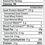 LIFE FORCE PROTEIN NO. 3 – PERFORMANCE GOAT WHEY - 16 oz/454 grams