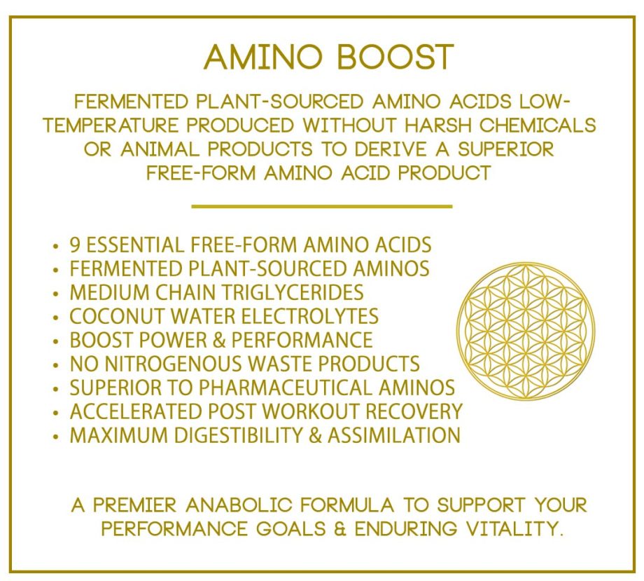 LIFE FORCE PROTEIN  – AMINO BOOST FREE FORM AMINOS  - 8.5 oz/240 grams